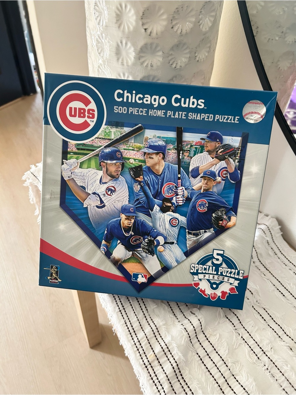 MLB Chicago Cubs Players 500 Piece Home Plate Puzzle Master Pieces